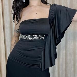 Black One Shoulder Top